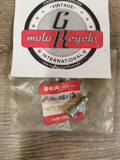 NEW NOS SUZUKI DR200SLG DS80 GZ250 TS100 TC185 RM50 TM125 BOLT 09111-08013 S46