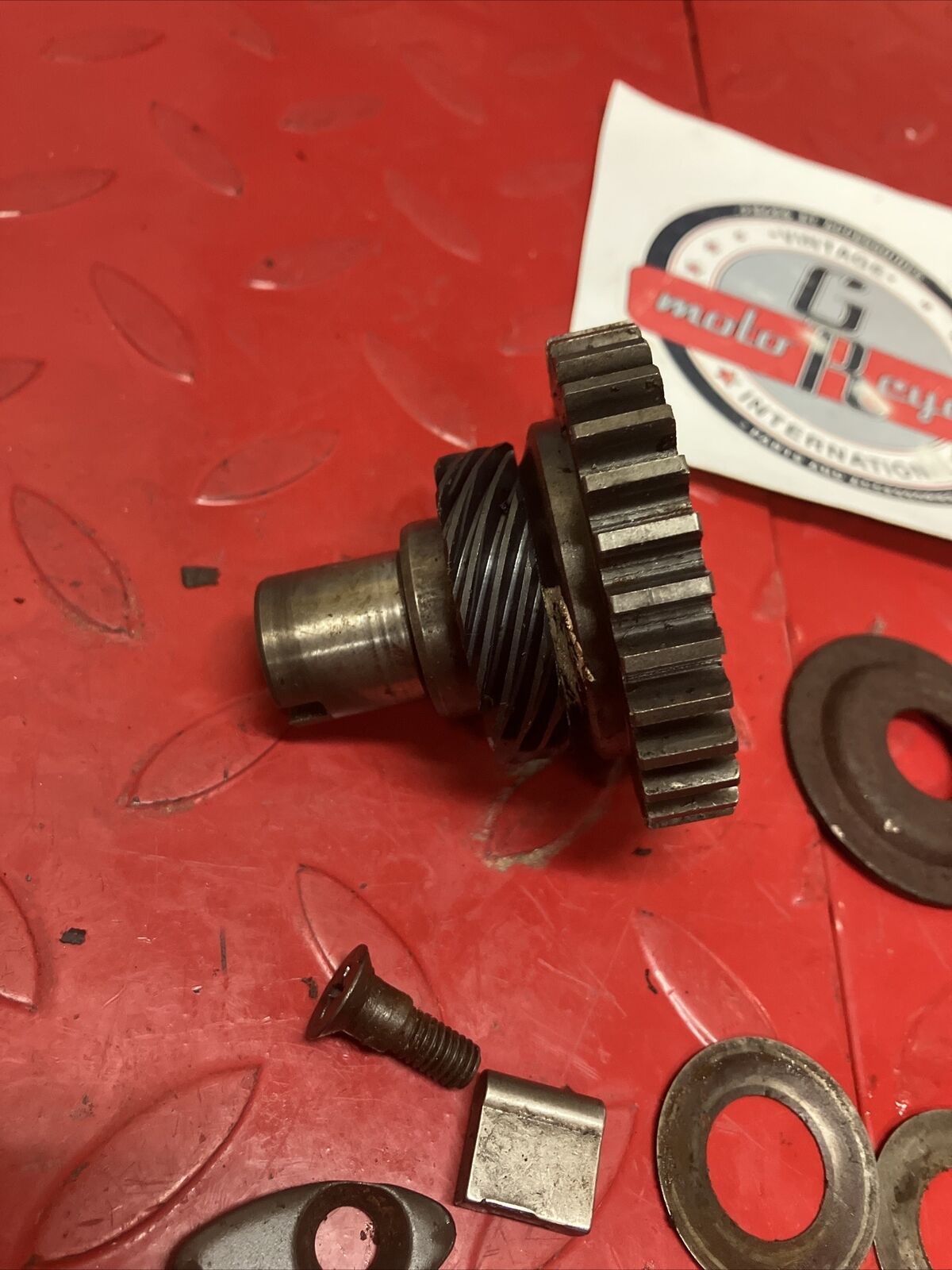 Suzuki TS125 1977 kickstarter gear spring bushing collar