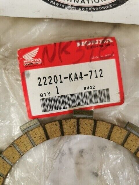 NOS HONDA CR250 CR480 CR500 1983 - 1990 DISK CLUTCH FRICTION 22201-KA4-712 H101