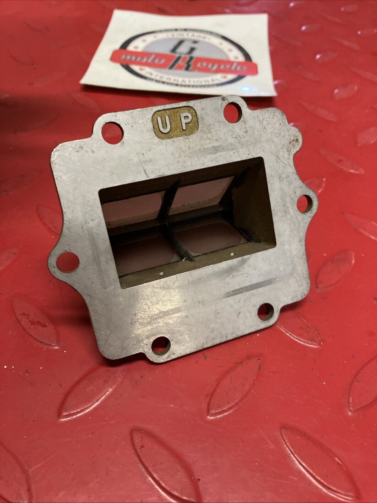 Kawasaki KX125 1999 2000 2001 2002 Reed valve cage block U7