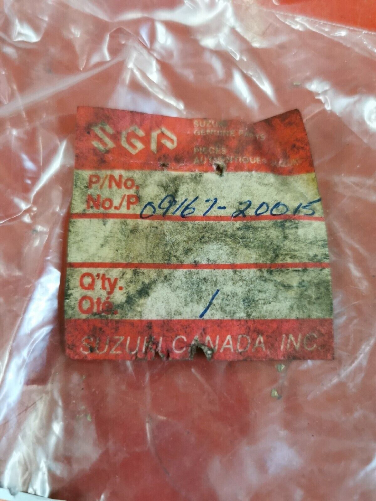 NOS SUZUKI ALT125 1983 - 1987 LOCK WASHER 09167-20015 S12
