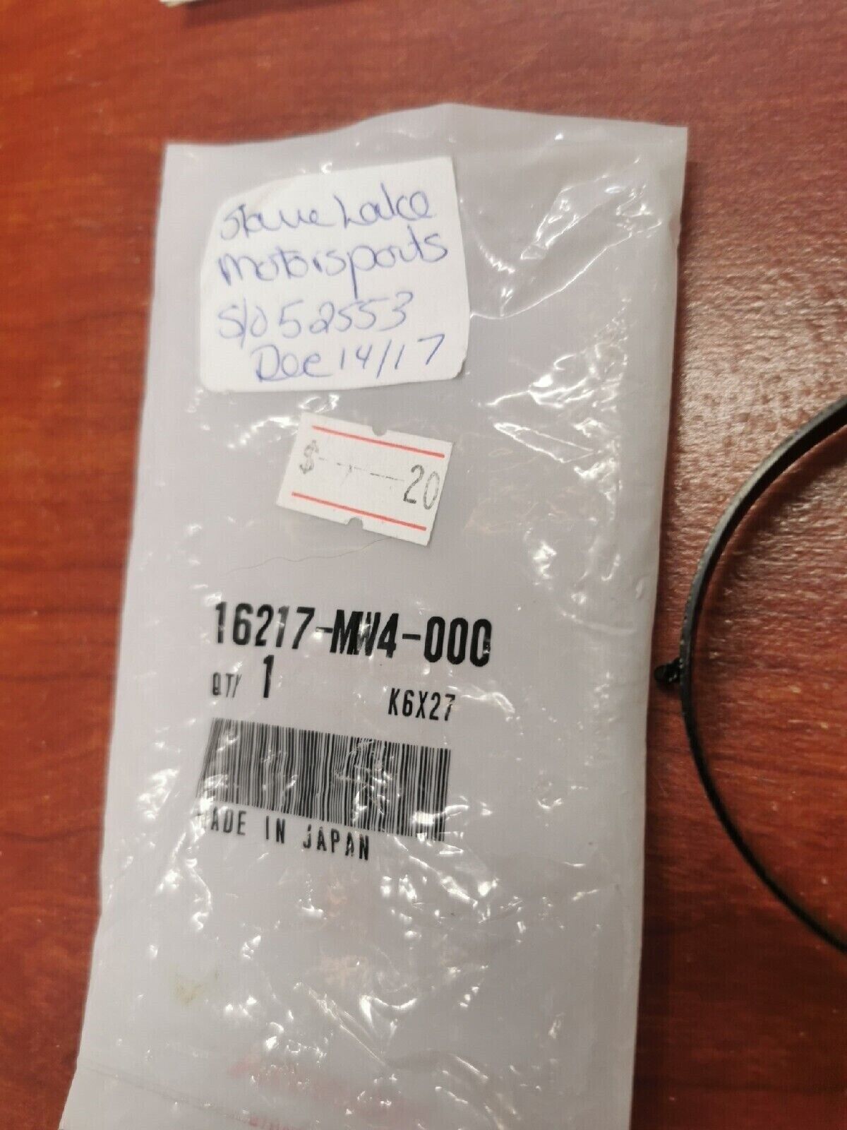 NOS Honda 2005 - 2011 TRX500 INSULATOR BAND 16217-MW4-000 H36