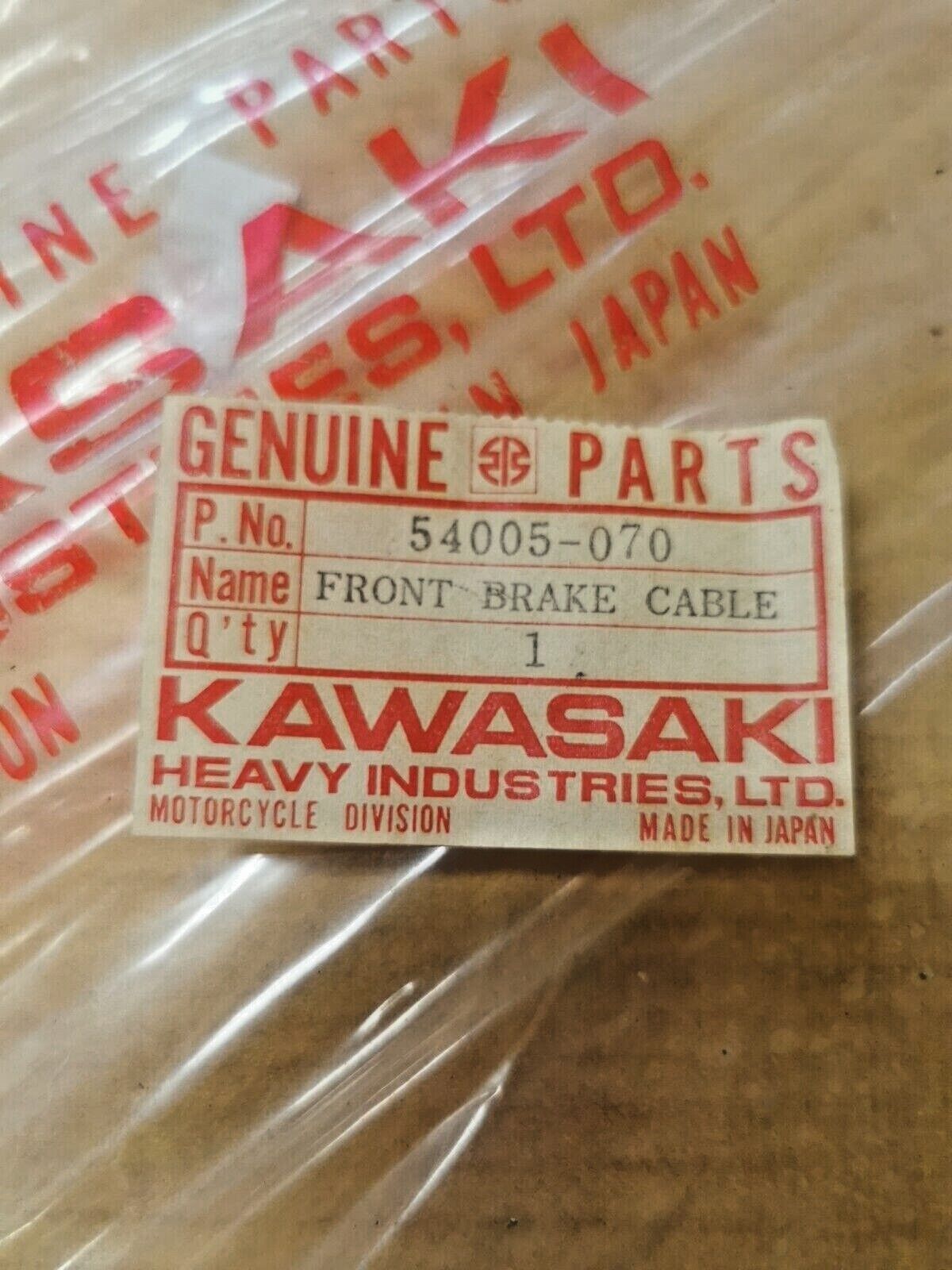 NOS KAWASAKI S1 S1A S1B S1C S2 Front Brake Cable 54005-070 K9
