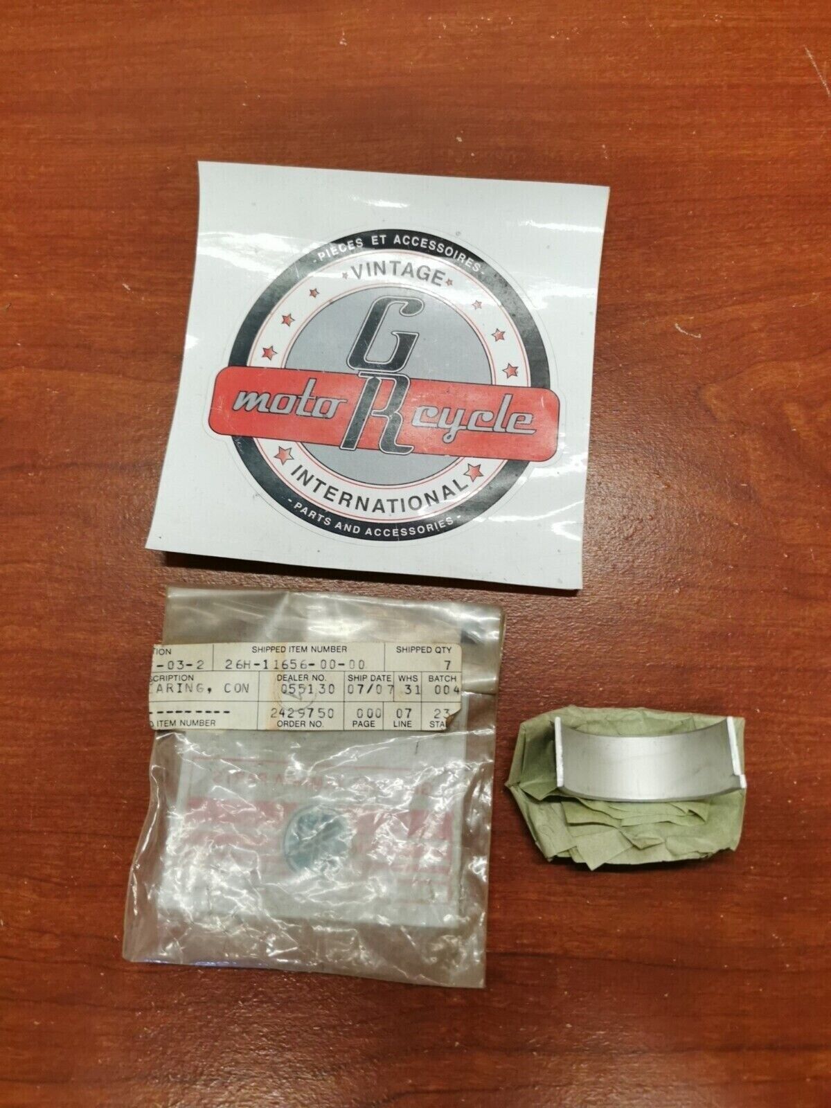 NOS Yamaha CONNECTING ROD PLANE BEARING 26H-11656-00-00 SUB. 1FK-11656-00-00 Y99