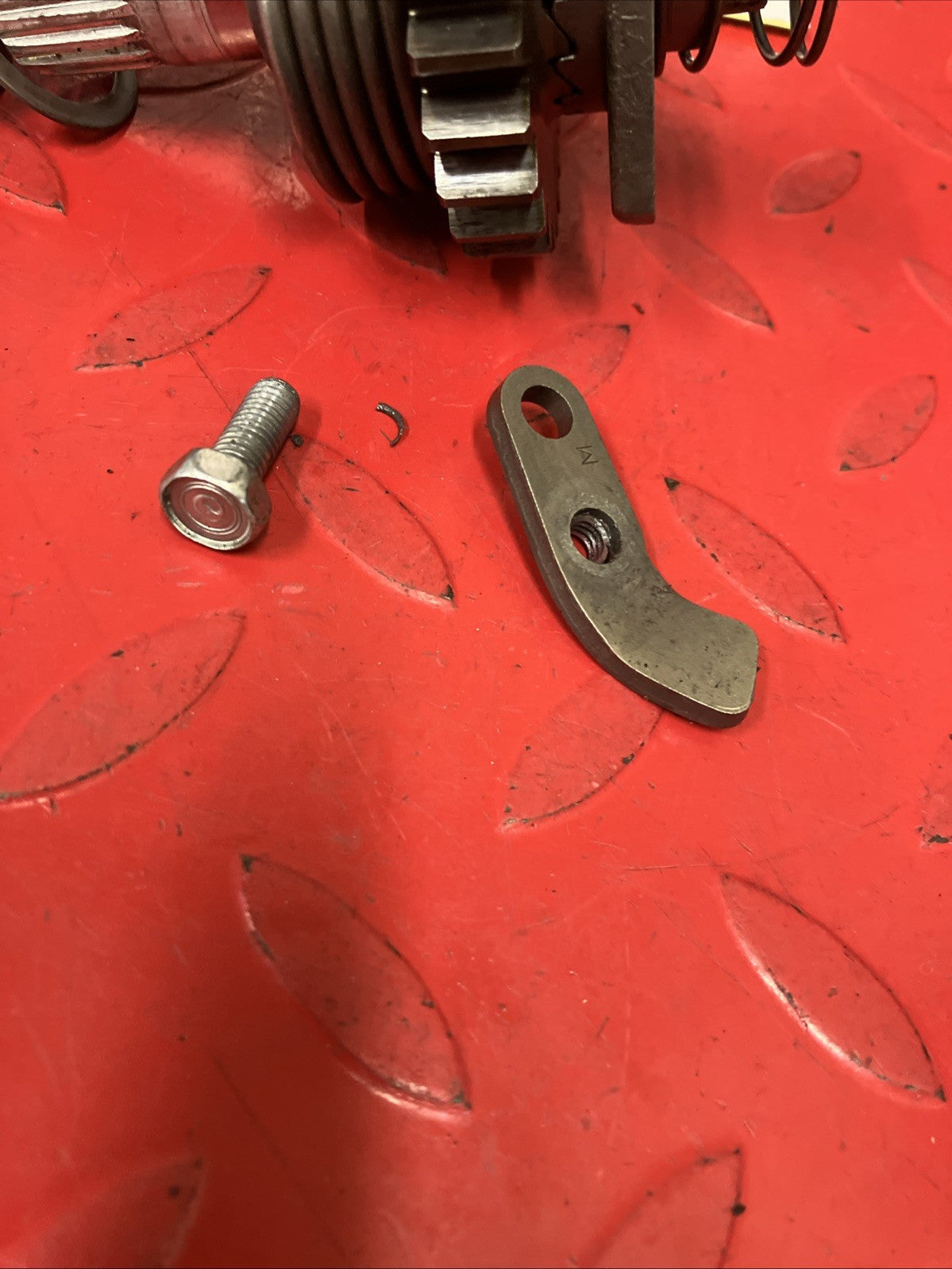 Honda CR250R 1991 Kickstarter kick starter spindle shaft gear 1988 1989 1990