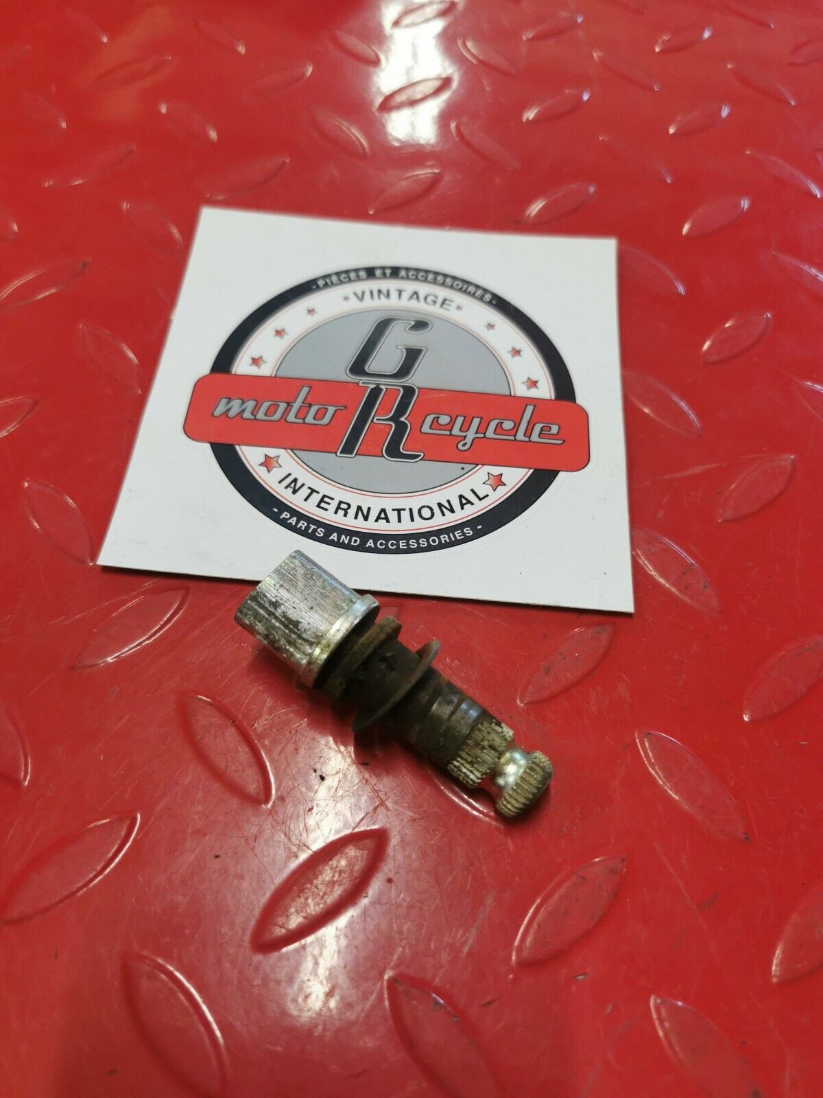 Honda CR125R 1982 front brake panel drum plate cam arm lever holder shaft 2