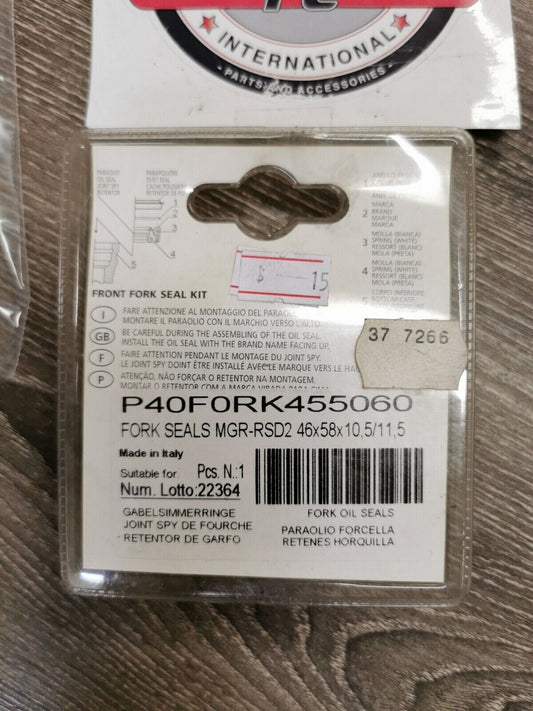 NOS ATHENA KX125 KX250 ZX600 ZX900 RM125 Fork Seals 37-7266 J35