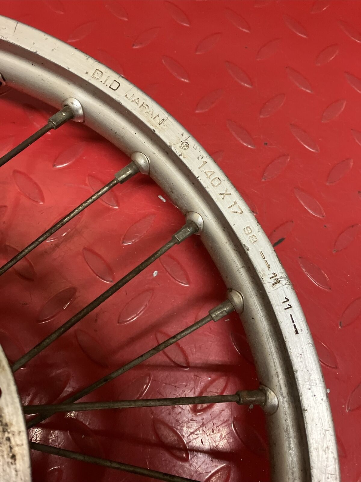 Honda CR80R 1986 Front wheel hub rim disk cover 1986 - 1995