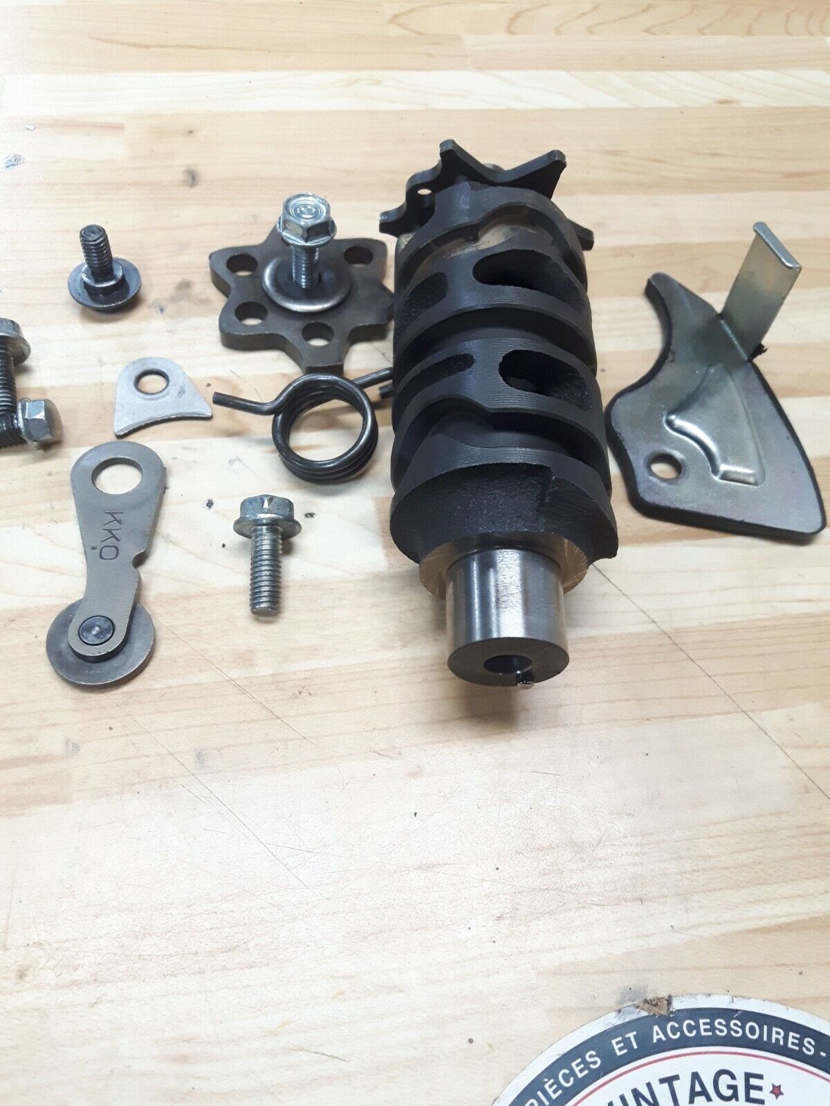 Honda XR200R 1984 transmission gearshift gear shift drum cam arm stopper
