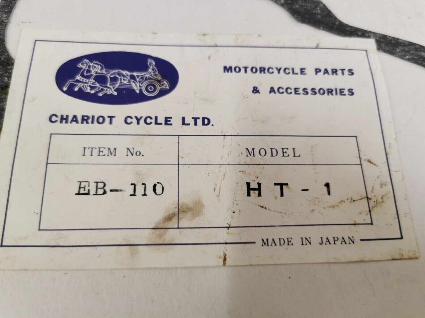 NOS CHARIOT CYCLE GASKET MODEL HT-1 EB-110 J48