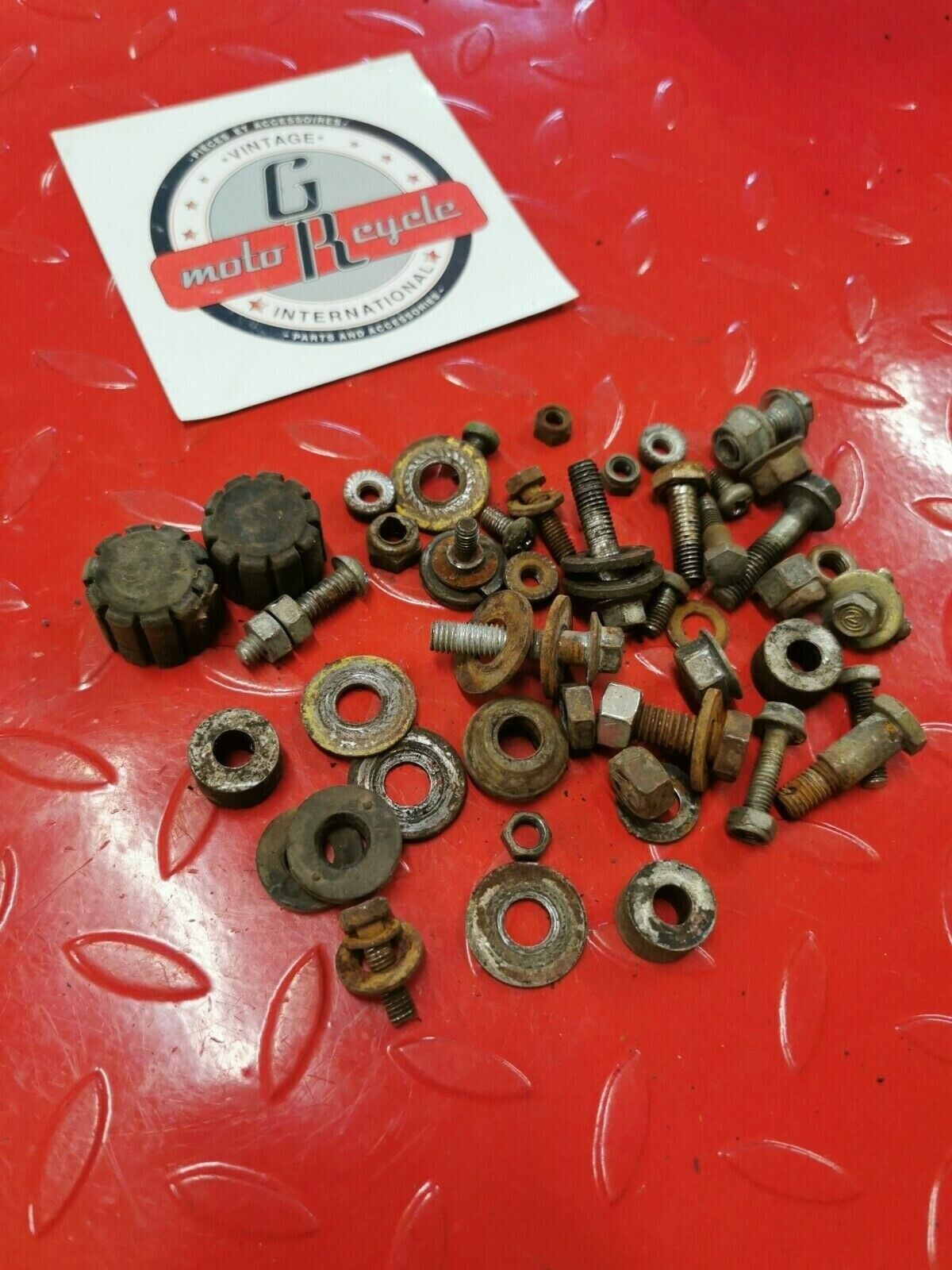 Honda XL80S 1984 frame hardware misc bolt nut washer collar rubber
