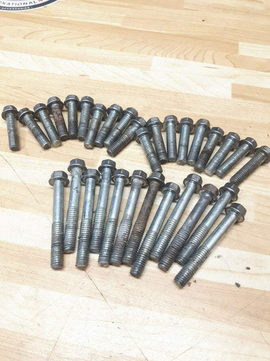 Kawasaki KX250 1993 motor engine bottom end crankcase and cover bolt hardware