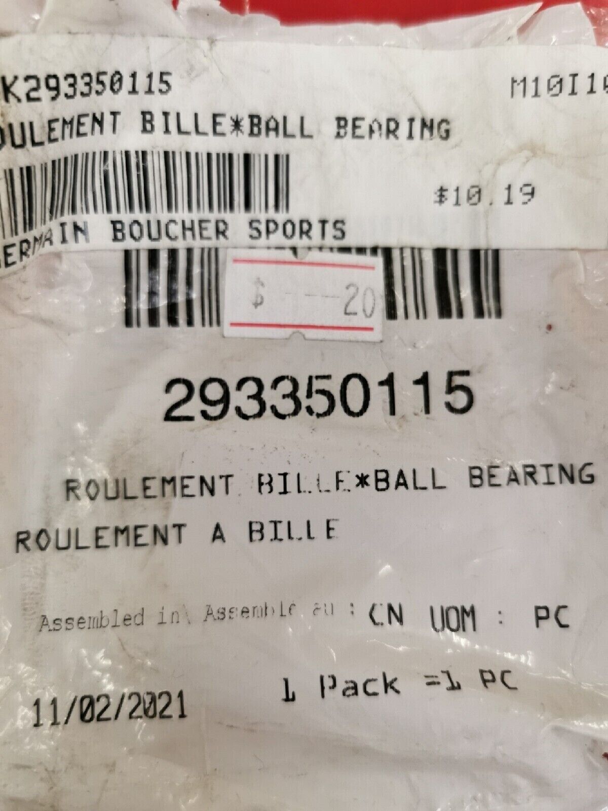NOS SKI-DOO TUNDRA SUMMIT MXZ RENEGATE BALL BEARING 293350115 A2