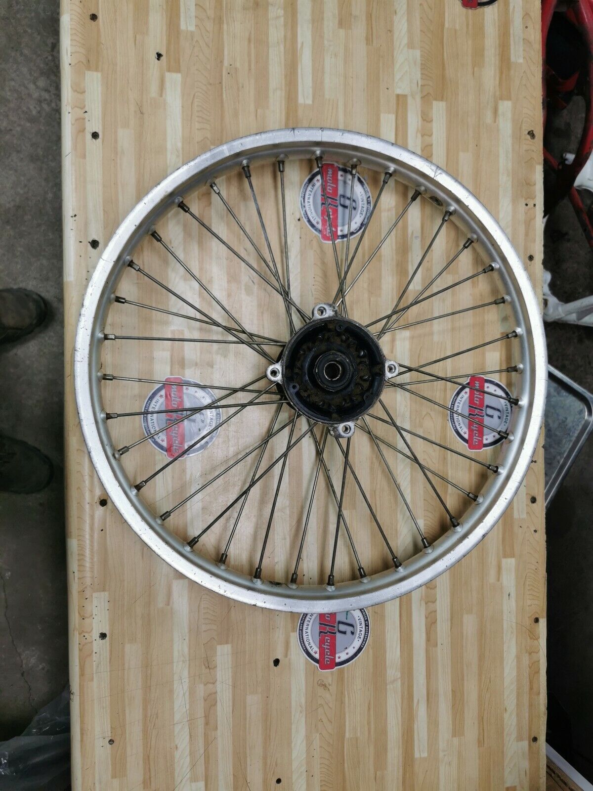 Honda CR250R 1991 front wheel hub rim spoke 1990 CR125R CR500R 446A5-ML3-910