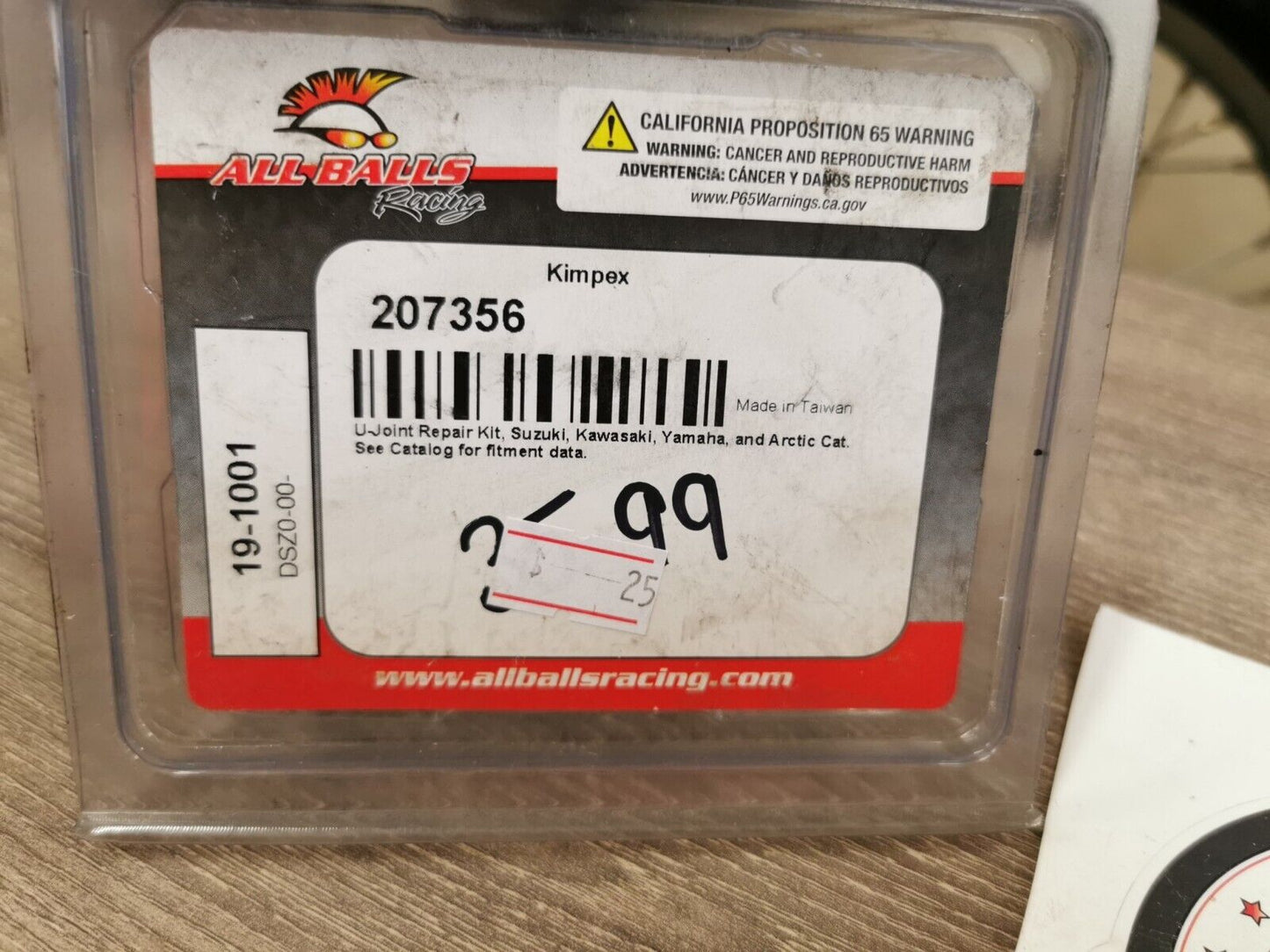 NOS ALL BALLS Kawasaki SUZUKI YAMAHA U JOINT REPAIR KIT 19-1001 J51