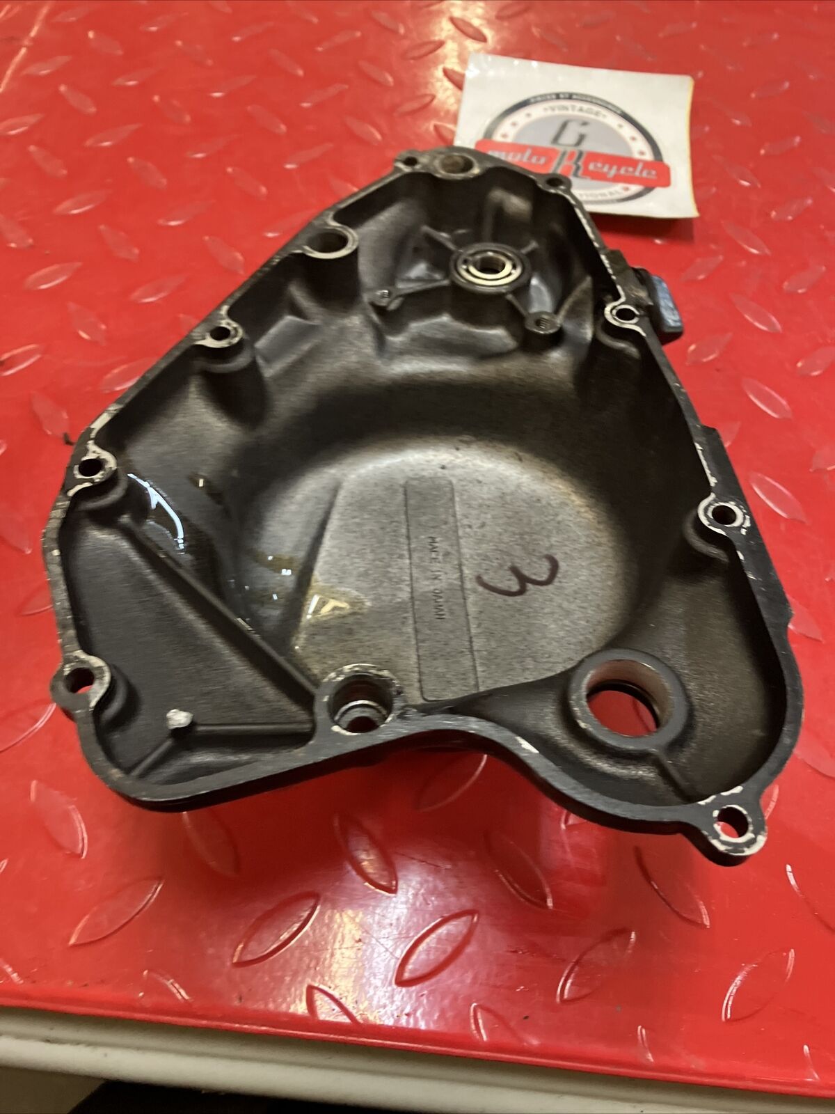 Suzuki RM125 1982 right crankcase clutch cover 1981 1983 3