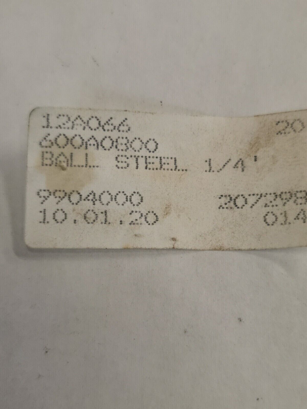 NOS KAWASAKI BALL STEEL 600A0800 K32