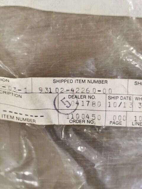 NOS YAMAHA YFM660RP YFM125GAGR YFS200D FZR1000AC OIL SEAL 93102-42260-00 Y159