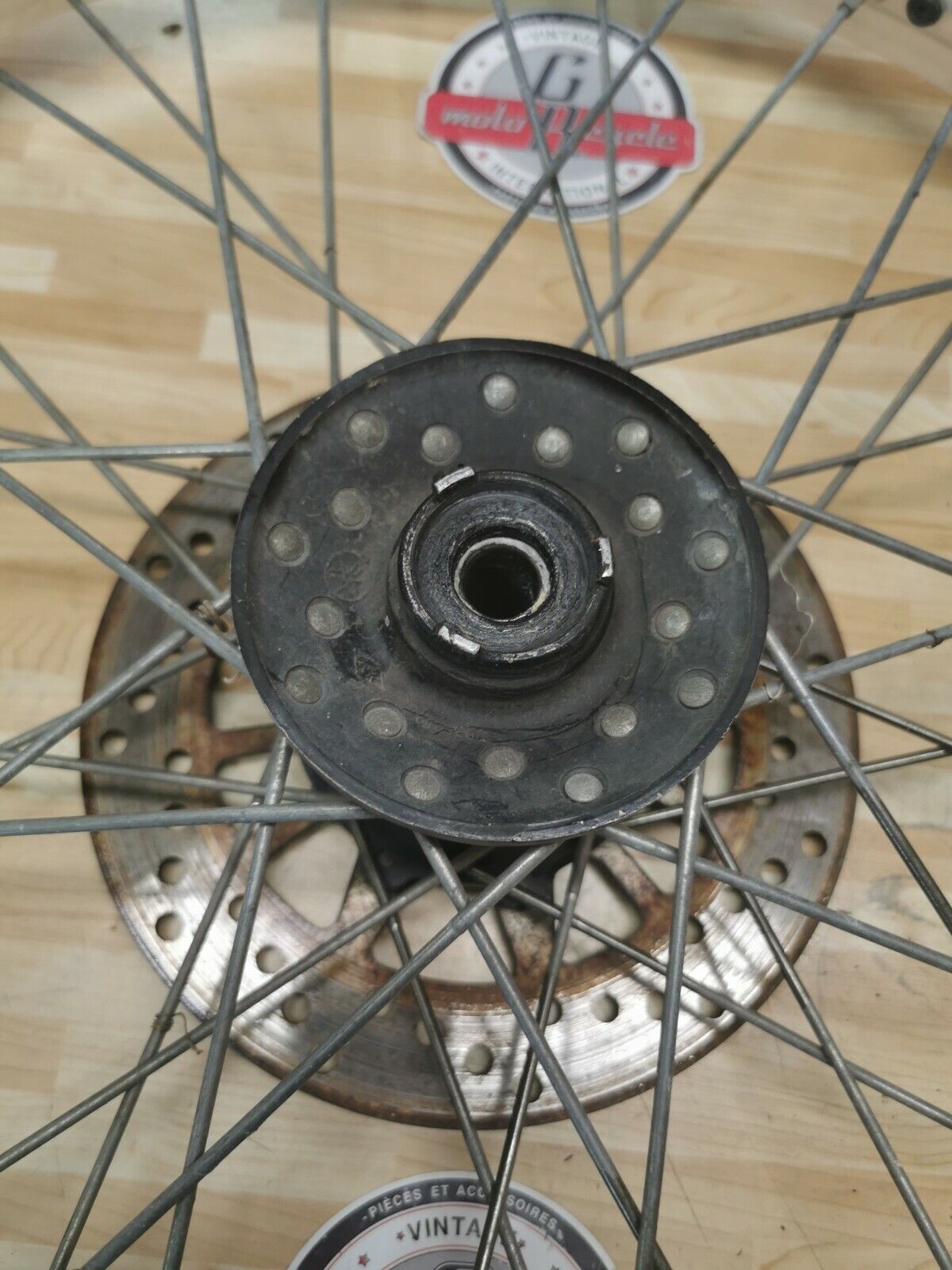 Yamaha DT200 1986 front wheel hub spoke rim disk