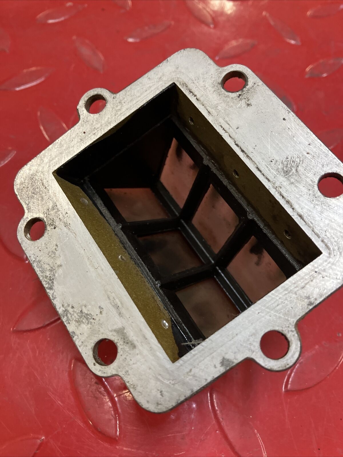 Kawasaki KDX200 1987 reed valve block cage 1983 1984 1985 1986