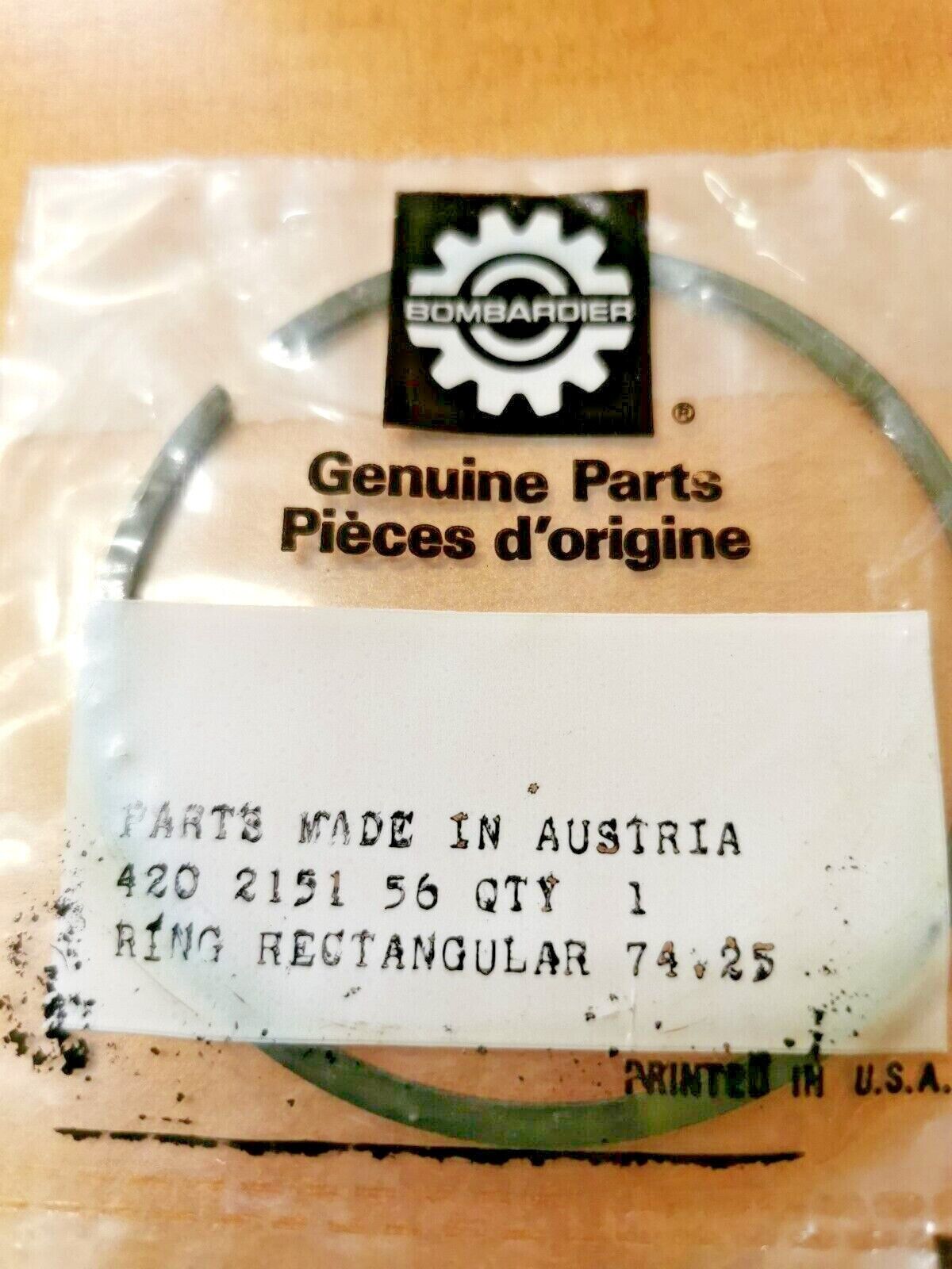 NOS CAN-AM TNT MX250 PISTON RING TRAPEZ 74.25MM 420-215-156 CA5