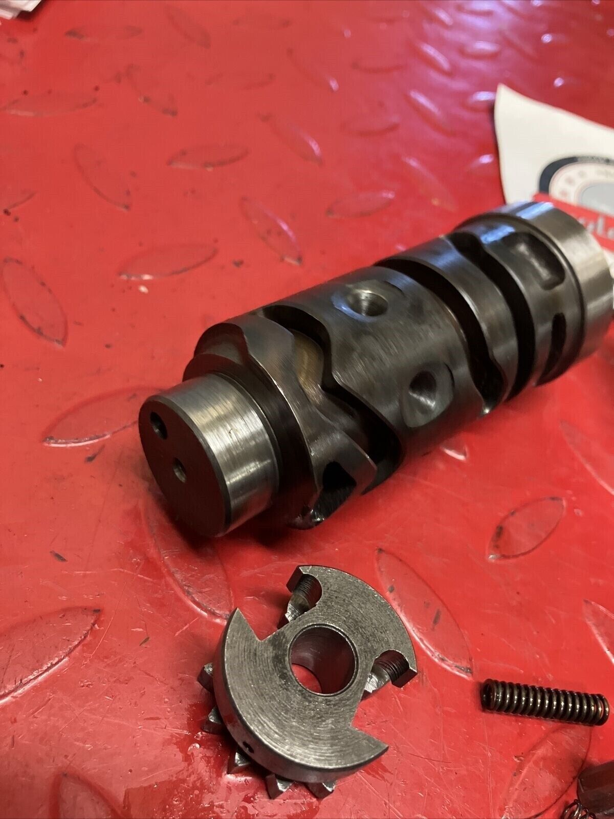 Suzuki DS100 1978 transmission gearshift gear shift drum cam forks axle shaft