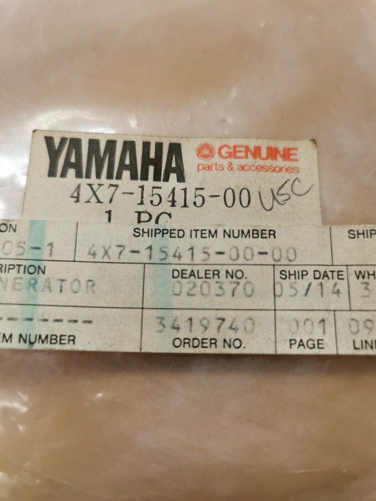 NOS YAMAHA VIRAGO XV750 XV920 1983 - 1992 Generator Cover 4X7-15415-00-00 Y43