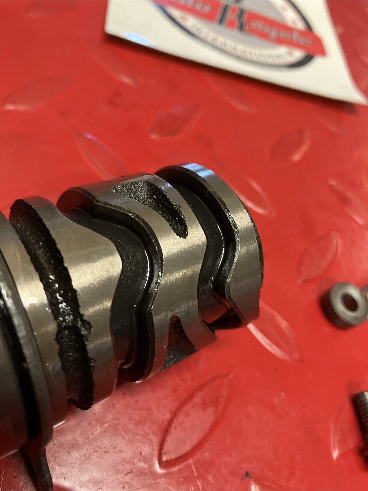 Kawasaki KX125 1987 Transmission gearshift gear shift drum change 1985 1986