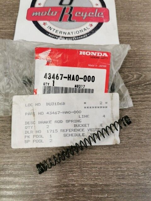 NOS HONDA ATC125M ATC250ES TR200 Rear Brake Cable Spring 43467-HA0-000 H110