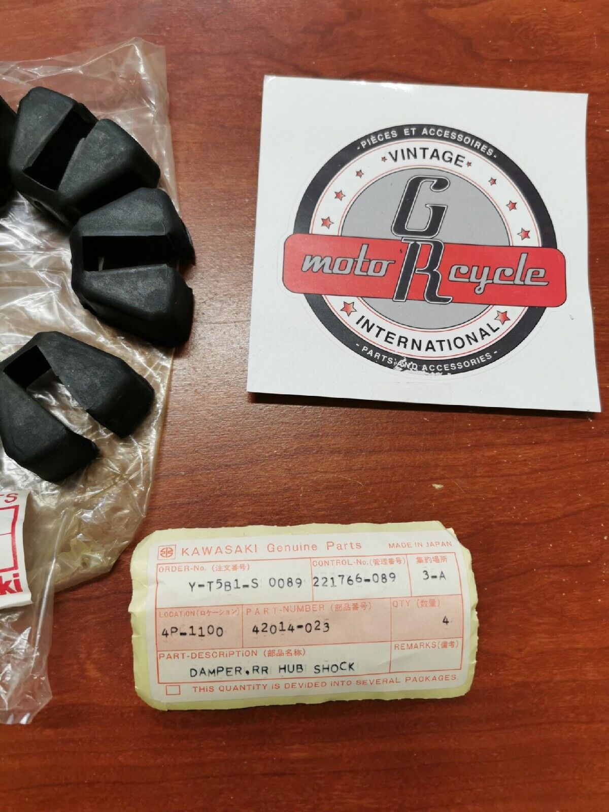 NOS Kawasaki KX125 KE125 KS125 REAR HUB SHOCK DAMPER KIT QTY.6 42014-023 K23