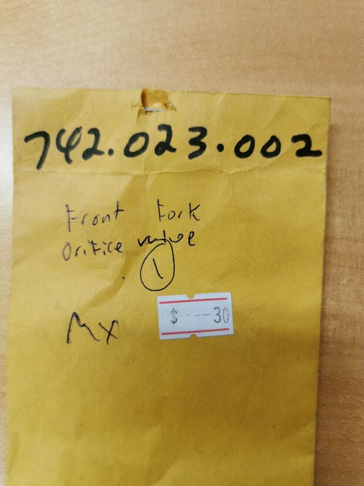 NOS CAN-AM MX FRONT FORK ORIFICE VALVE 742-023-002 CA4