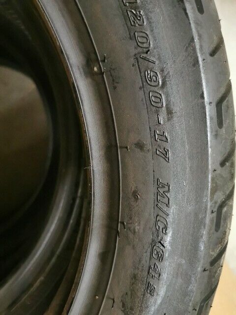 NOS DUNLOP D404F 120/90-17 M/C 64S FRONT TIRE 45605618