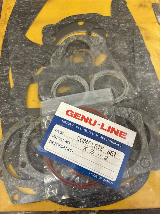 NOS GENU-LINE XS2 GASKET KIT COMPLETE 12-204 J63