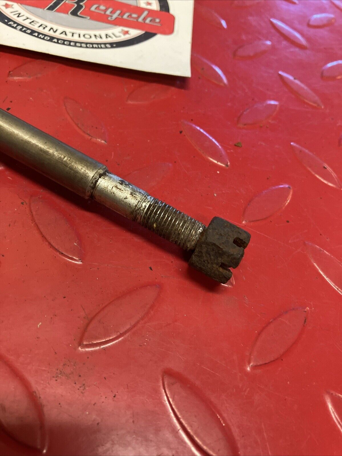 Suzuki RV90 1975 rear wheel axle bolt spacer collar
