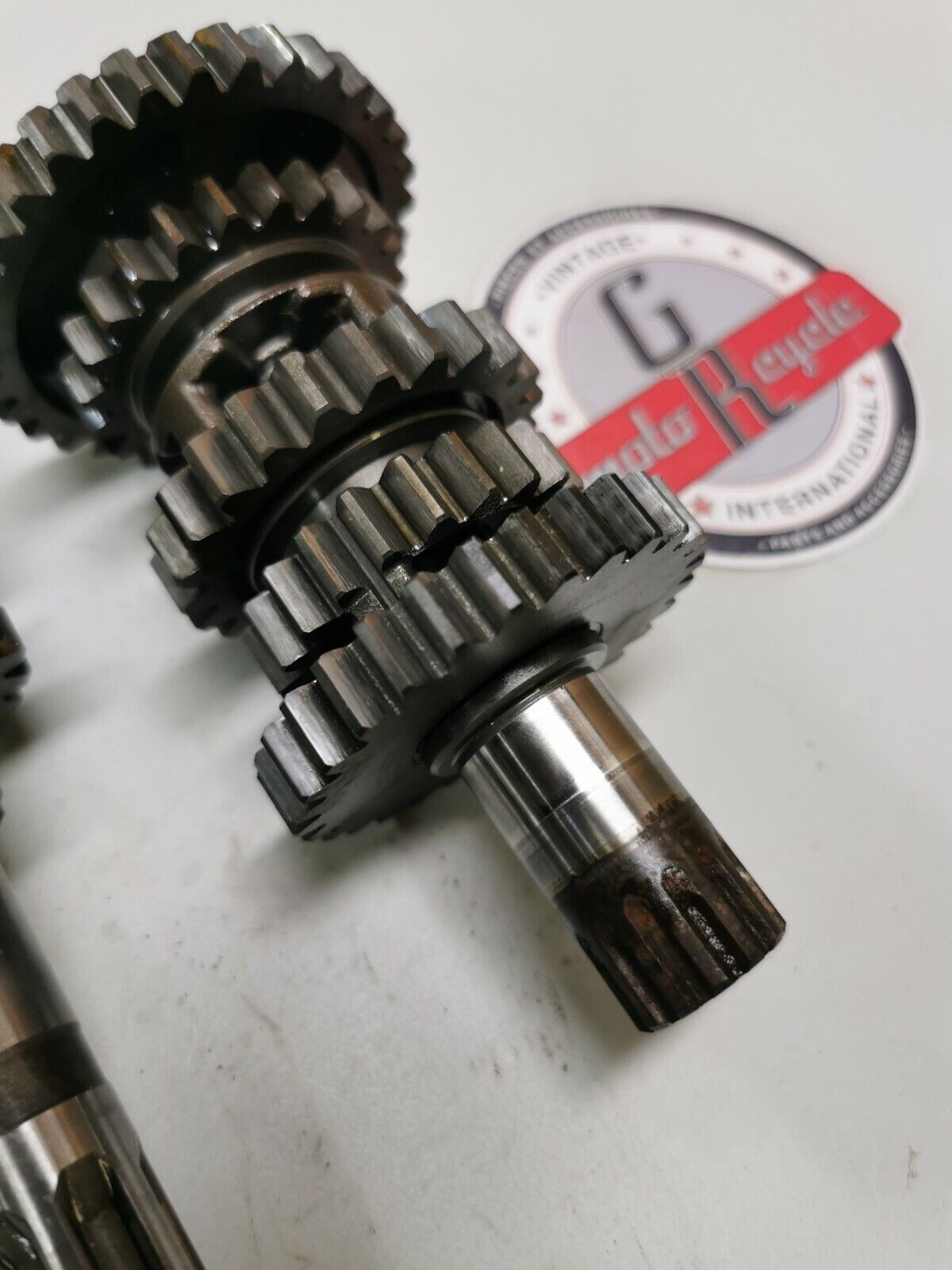 Suzuki DR200 1987 transmission mainshaft countershaft main counter shaft gear