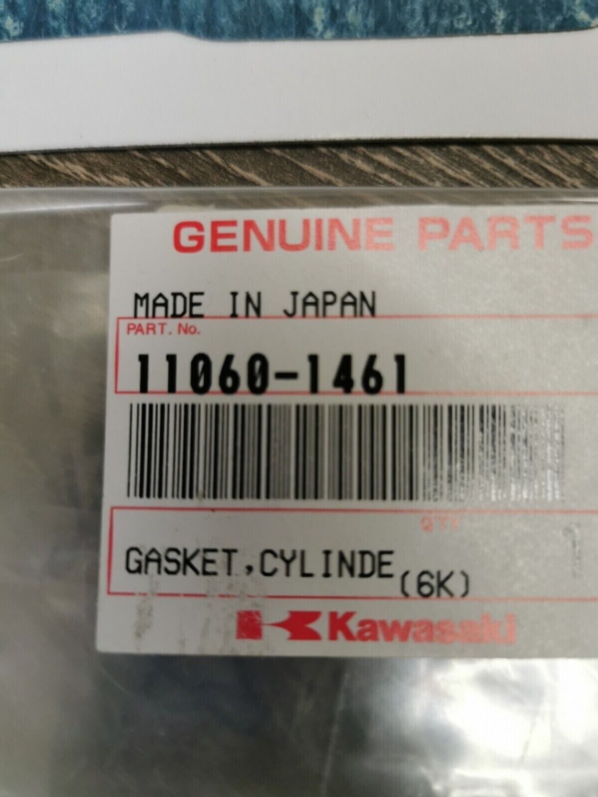NOS KAWASAKI KX250 1989 Cylinder Barrel Base Gasket 11060-1461 K31