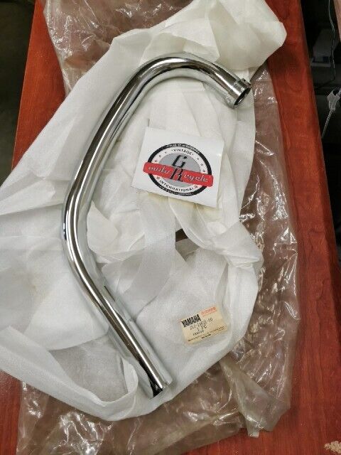 NOS Yamaha 1978 1979 XS400 RIGHT SIDE EXHAUST PIPE 2L0-14621-00-00 Y128