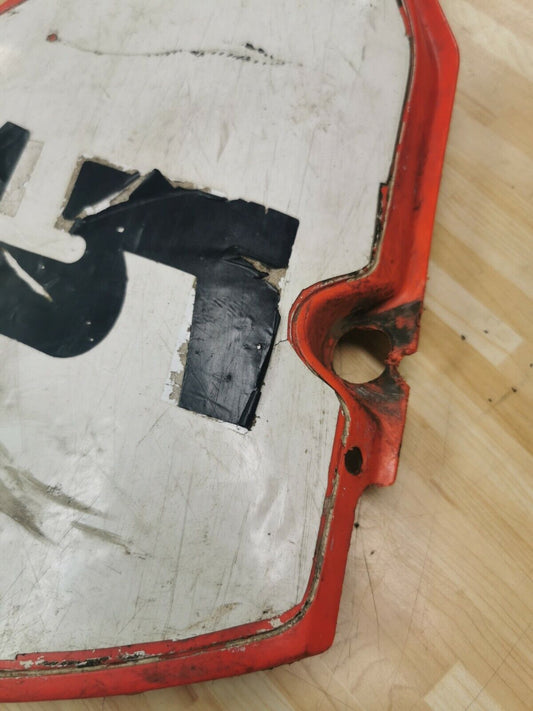 Honda CR125R 1986 left side cover panel number plate G
