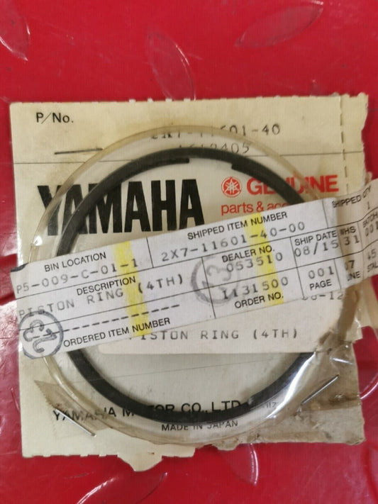NOS YAMAHA YZ250 1978 1979 PISTON RING SET 4TH 2X7-11601-40 Y51