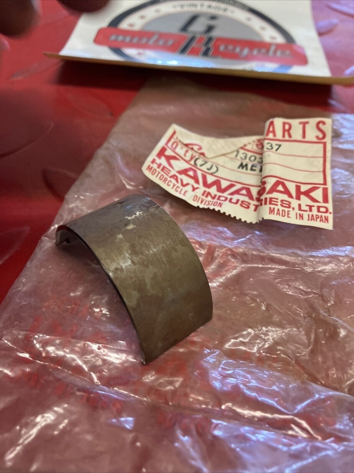 NOS KAWASAKI METAL CONROD BEARING 13034-037 K12