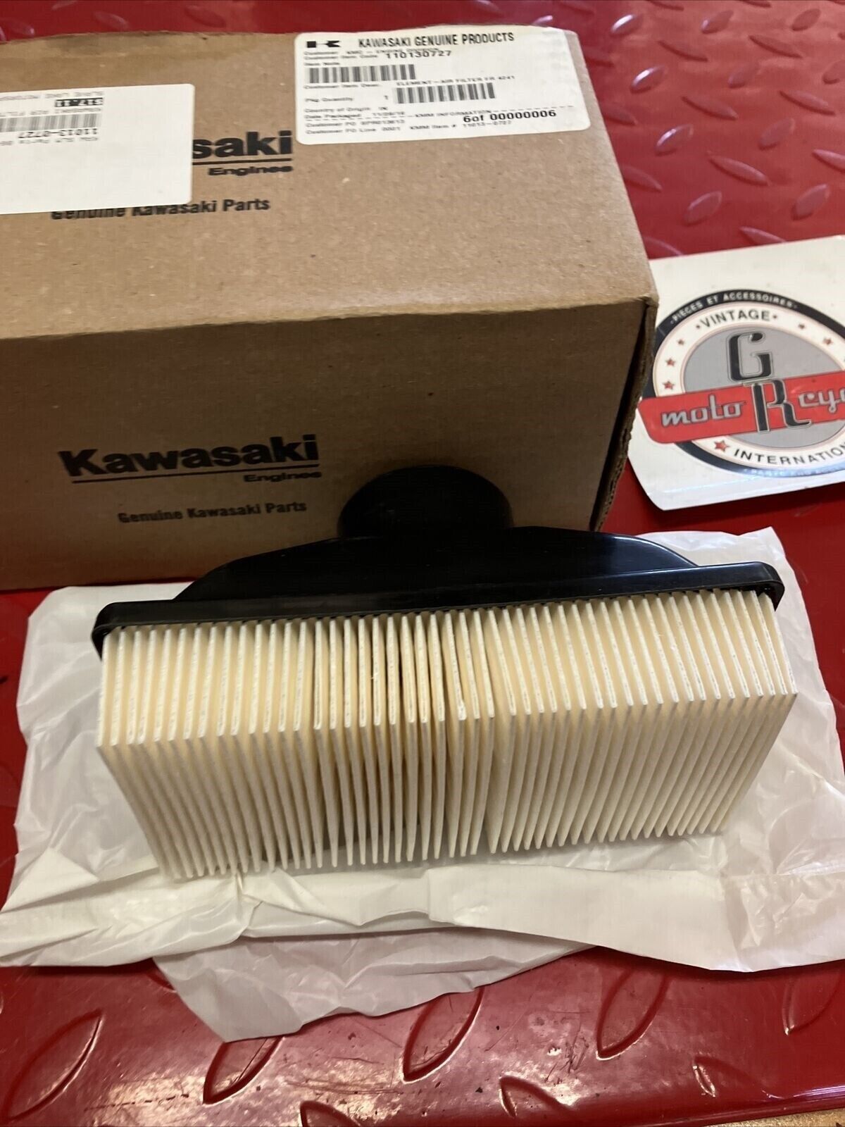 NOS KAWASAKI AIR FILTER 11013-0727 K16