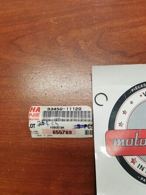 NOS Yamaha YW50 YJ50 CW50 CY50 CG50 EF1000 CIRCLIP 93450-11120-00 Y102