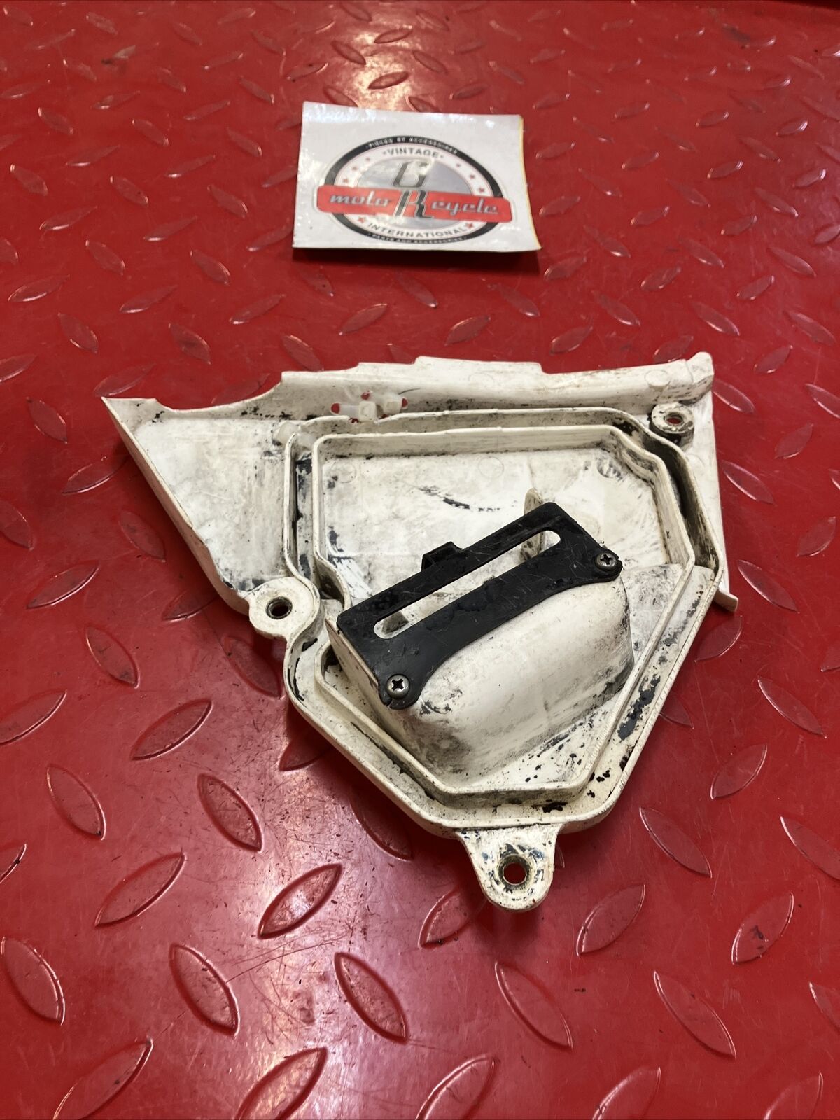 Yamaha YZ80 1984 1985 Left side airbox cover white