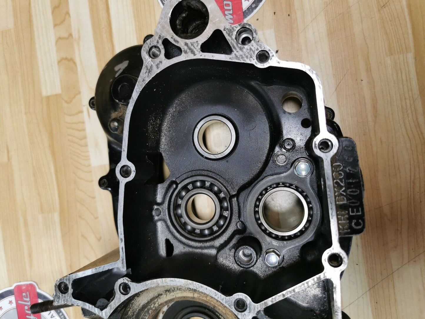 Kawasaki KDX200 1986 crankcase crank case left right 1987