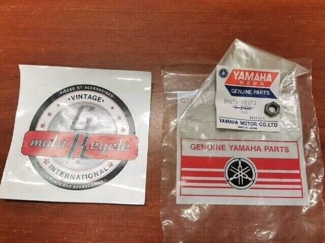 NOS Yamaha BT1100 SR500 XT500 XV1000 XV1100 HEXAGON NUT 90170-08173-00 Y162