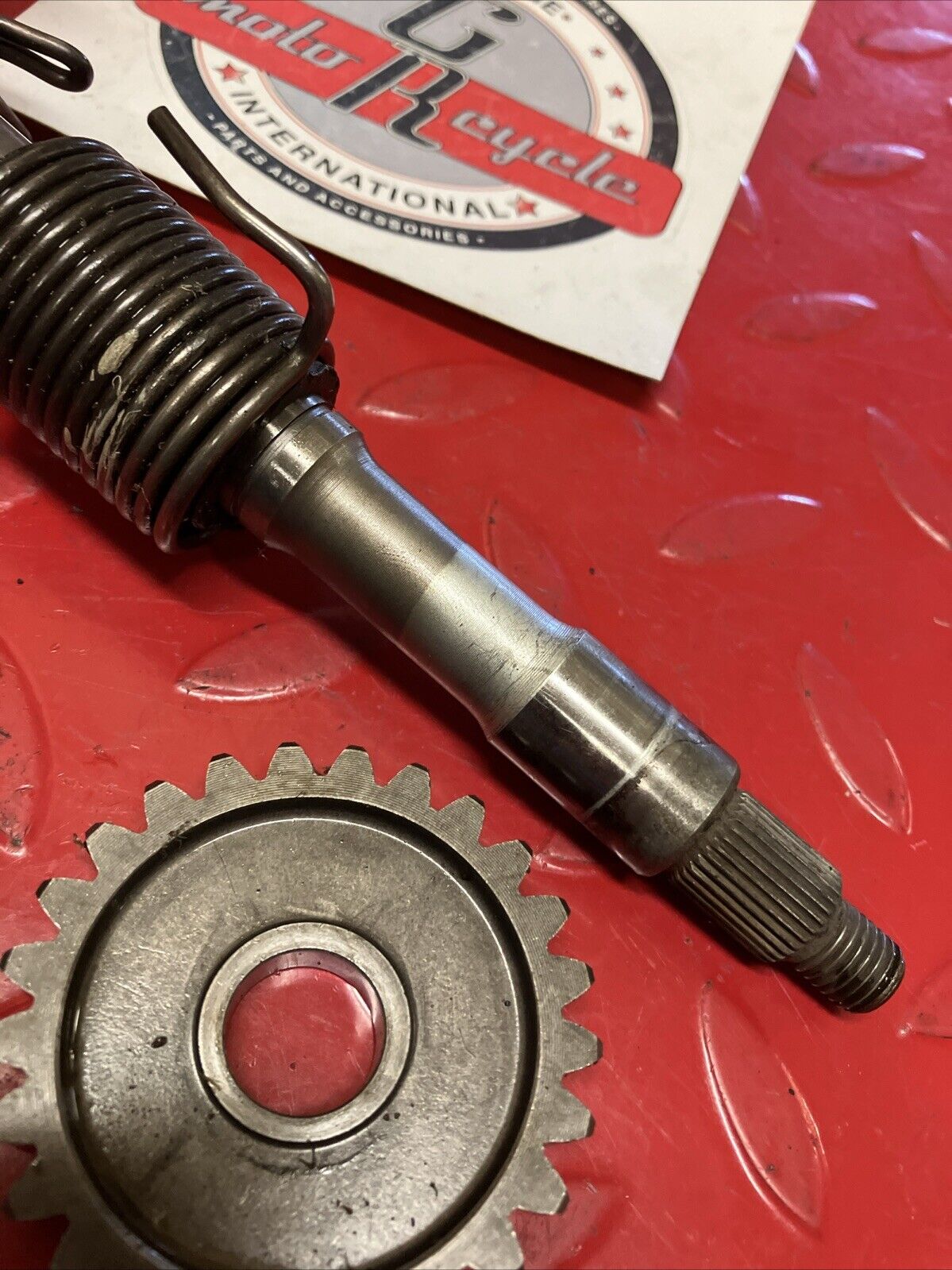 Yamaha YZ125 1983 Kickstarter Kick starter shaft spindle gear 1982 1984 1985
