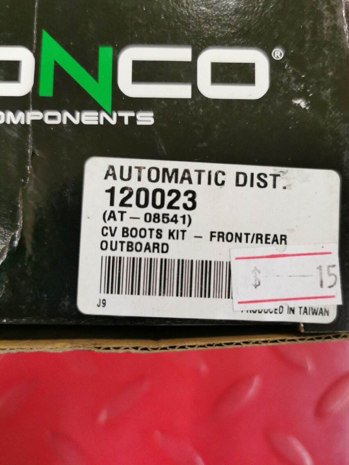 NOS BRONCO OUTBOARD CV BOOTS KIT FRONT REAR AT-08541  J13