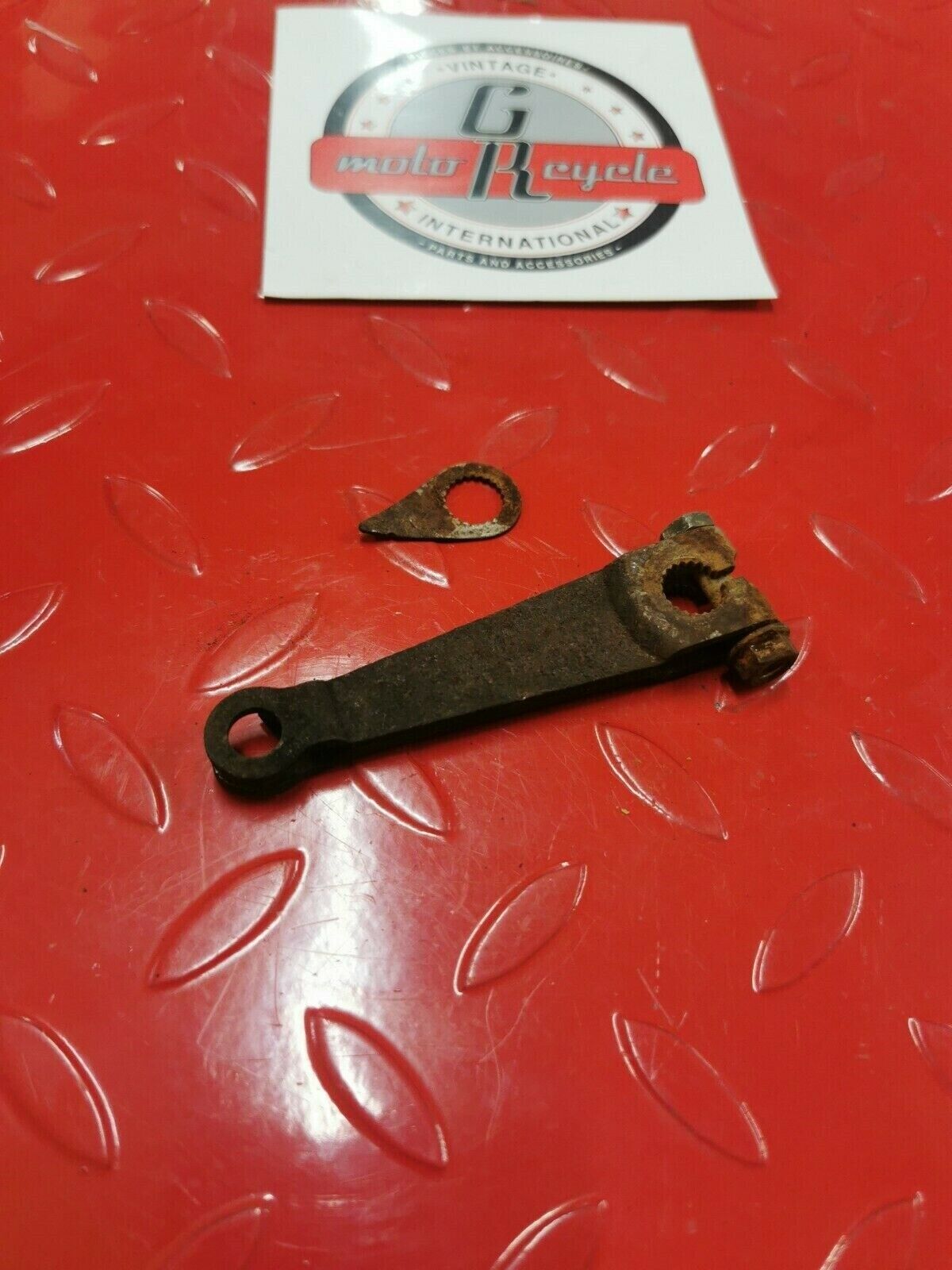 Kawasaki KX80 1979 Front brake panel drum hub plate cam lever arm KDX80