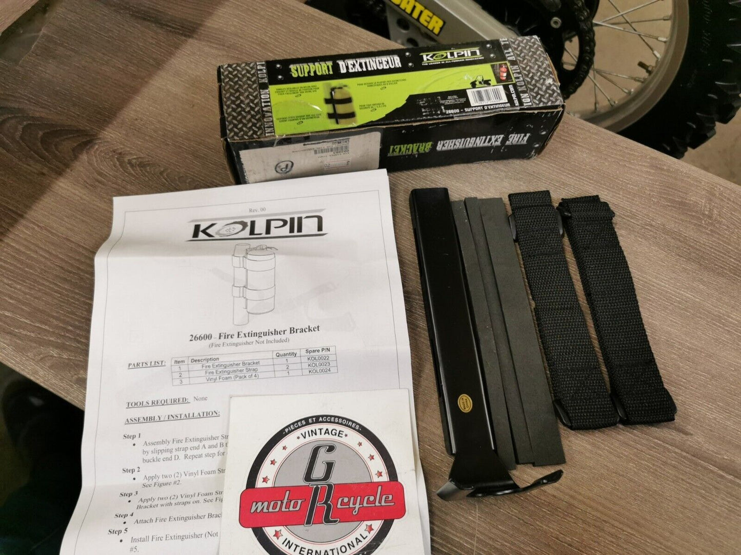 NOS KOLPIN FIRE EXTINGUISHER BRACKET 26600 J38