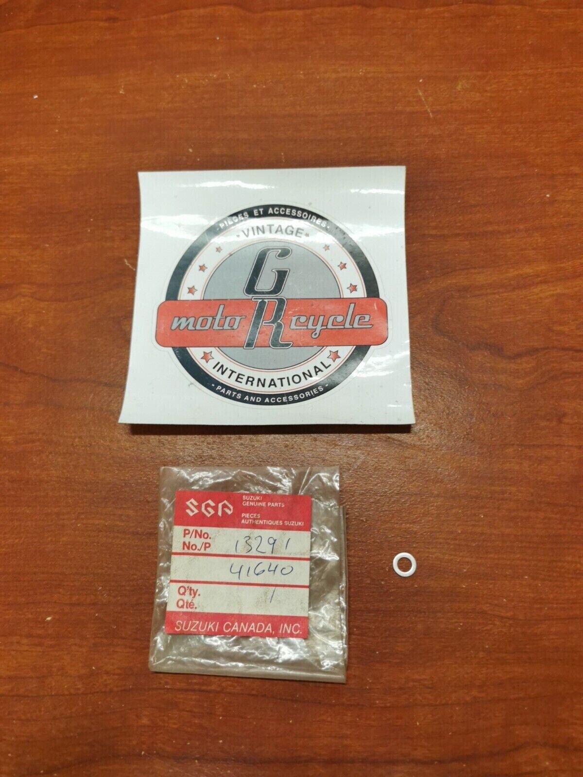 NOS Suzuki DS100 DS125 PILOT AIR SCREW WASHER 13291-41640 SUB. 13606-18E00 S17